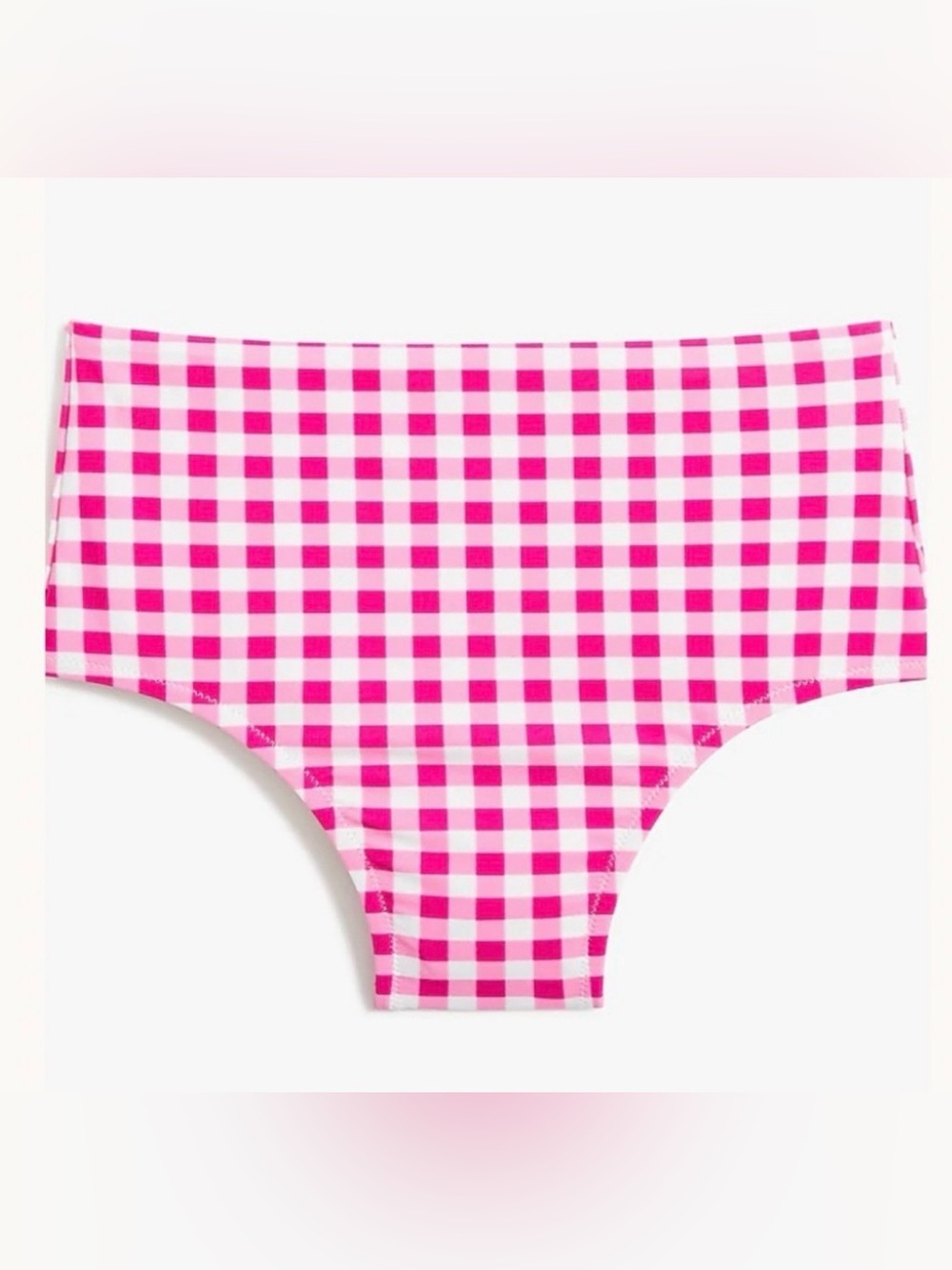 J. Crew Pink Gingham Bandeau Bikini Set - Picture 3 of 3